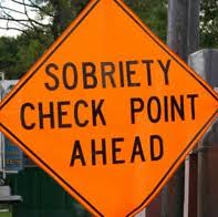 sobriety ckpt sign